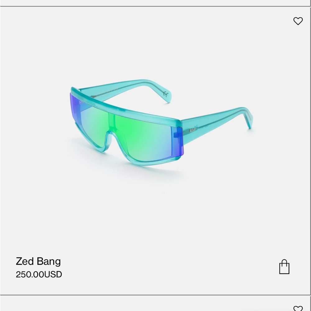 Retrosuperfuture Zed Shield Frame Sunglasses Back… - image 2